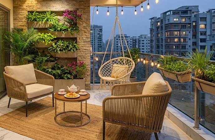 Balcony interior design in Bangladesh for modern homes and apartments
