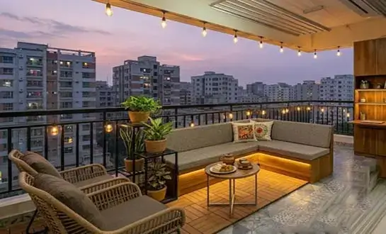Balcony lighting design