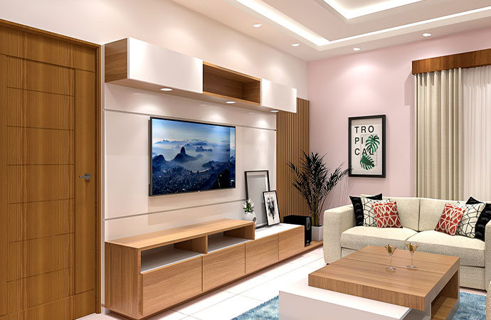 3D Drawing Room Design