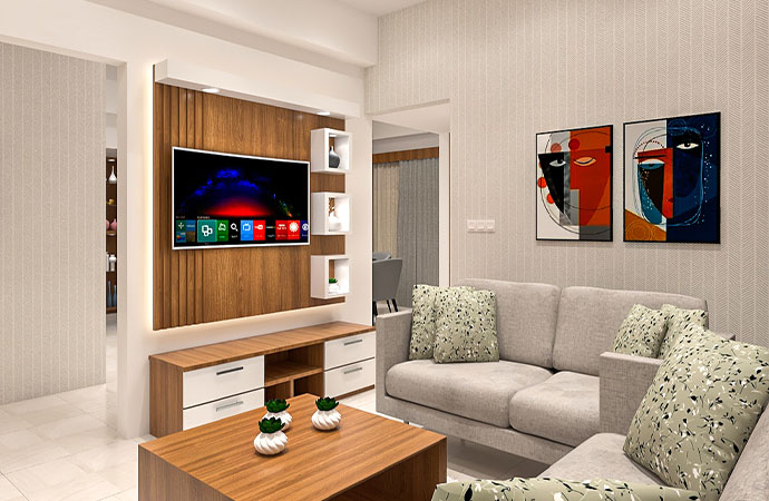 ArtStation - Living room interior design concept Bangladesh