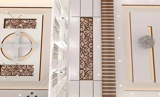 Geometric ceiling design