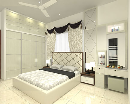 Master Bed Design Sample by Interior Studio Ace
