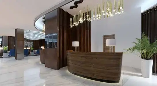 Hotel lobby & reception