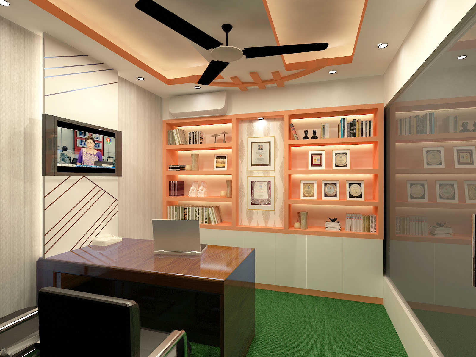 Corporate office interior design work for PMaspire Limited