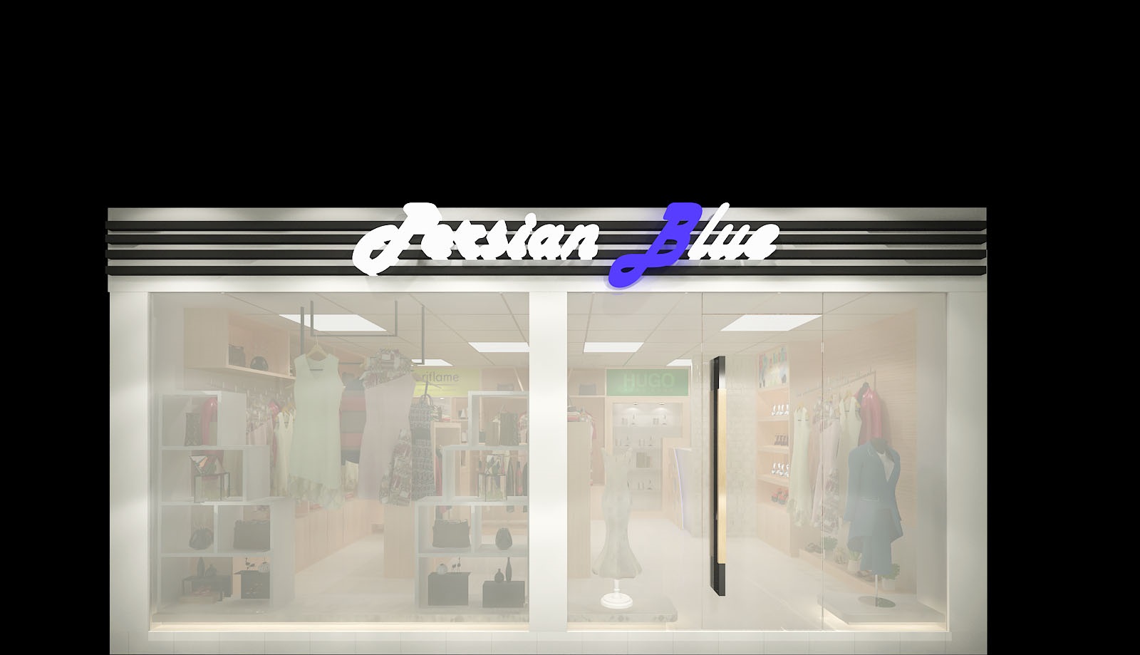 Outlet interior design at Persian Blue boutique shop in Dhaka 