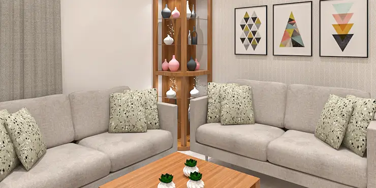 Living room with personal touches