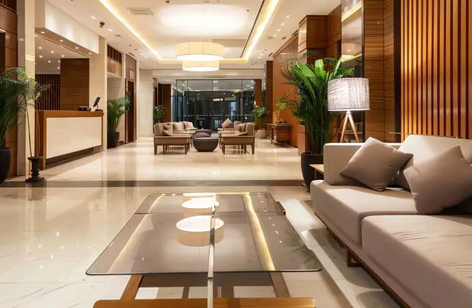 Lobby interior design in Bangladesh