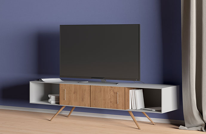 Moveable Modern TV Stand